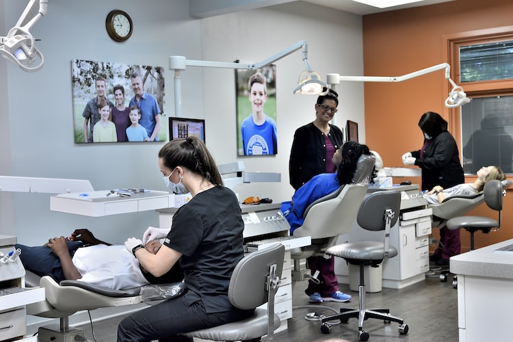Your Orthodontist Savannah GA and team working in one of our modern offices